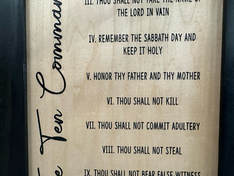 Concealed Gun Storage Cabinet with The Ten Commandments Concealed Gun Storage Cabinet with The Ten Commandments