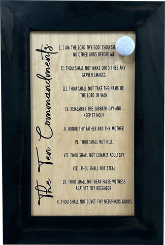 Concealed Gun Storage Cabinet with The Ten Commandments Concealed Gun Storage Cabinet with The Ten Commandments