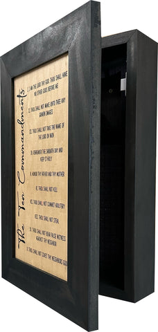 Concealed Gun Storage Cabinet with The Ten Commandments Concealed Gun Storage Cabinet with The Ten Commandments