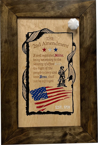 2nd Amendment Gun Safe - Wall Mounted Decorative Secure Gun Cabinet 2nd Amendment Gun Safe - Wall Mounted Decorative Secure Gun Cabinet