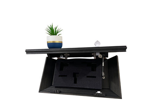 Hidden Gun Storage, Gun Storage Concealment Shelf - Secure Hidden Compartment Storage Shelf Yet Quickly Accessible (Black) Hidden Gun Storage, Gun Storage Concealment Shelf - Secure Hidden Compartment Storage Shelf Yet Quickly Accessible (Black)