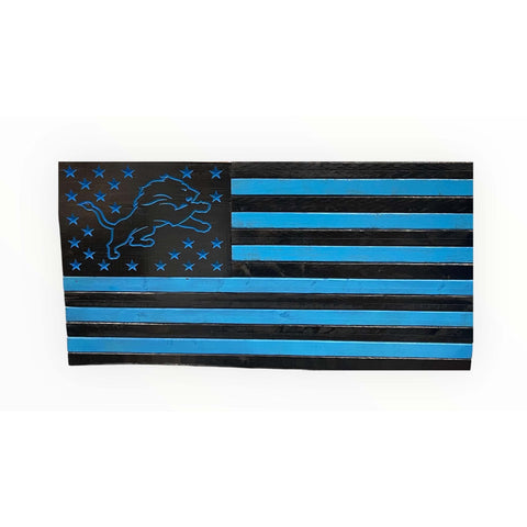 Detroit Lions Motor City Muscle Flag Detroit Lions Motor City Muscle Flag