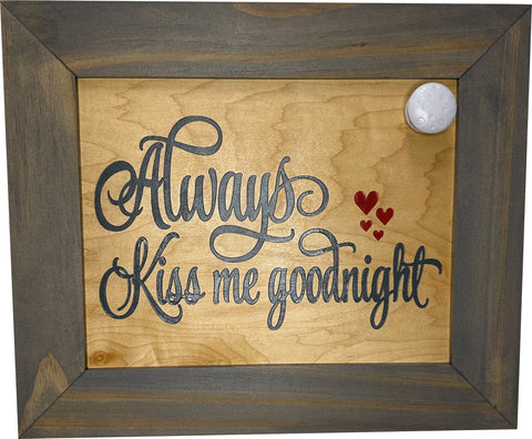 In Wall Gun Safe with Decorative Front Always Kiss Me Goodnight to Securely Store Your Gun In The Wall In Wall Gun Safe with Decorative Front Always Kiss Me Goodnight to Securely Store Your Gun In The Wall