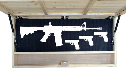 Large Hidden Gun Storage Cabinet Wolf Scene Wall Decor - Wolves In The Woods Large Hidden Gun Storage Cabinet Wolf Scene Wall Decor - Wolves In The Woods