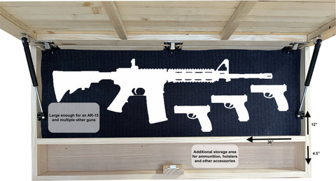 Large Hidden Gun Storage Cabinet Wolf Scene Wall Decor - Wolves In The Woods Large Hidden Gun Storage Cabinet Wolf Scene Wall Decor - Wolves In The Woods