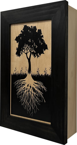 Hidden Gun Storage Tree Roots Silhouette Concealment Shelf Hidden Gun Storage Tree Roots Silhouette Concealment Shelf