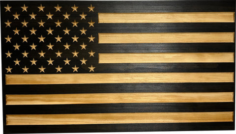 Carved American Flag Decorative Wall-Mounted Secure Gun Cabinet Carved American Flag Decorative Wall-Mounted Secure Gun Cabinet