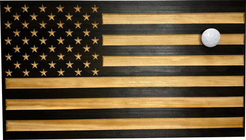 Carved American Flag Decorative Wall-Mounted Secure Gun Cabinet Carved American Flag Decorative Wall-Mounted Secure Gun Cabinet