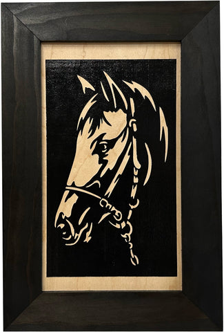 Hidden Gun Safe Black Horse Wall Art Decoration - Secure Gun Cabinet by Bellewood Designs Hidden Gun Safe Black Horse Wall Art Decoration - Secure Gun Cabinet by Bellewood Designs