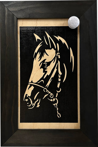 Hidden Gun Safe Black Horse Wall Art Decoration - Secure Gun Cabinet by Bellewood Designs Hidden Gun Safe Black Horse Wall Art Decoration - Secure Gun Cabinet by Bellewood Designs