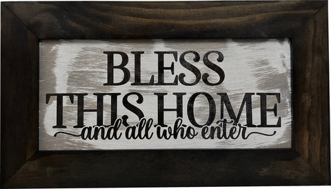 Bless This Home And All Who Enter Decorative Wall-Mounted Secure Gun Cabinet Bless This Home And All Who Enter Decorative Wall-Mounted Secure Gun Cabinet
