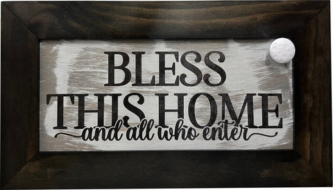 Bless This Home And All Who Enter Decorative Wall-Mounted Secure Gun Cabinet Bless This Home And All Who Enter Decorative Wall-Mounted Secure Gun Cabinet