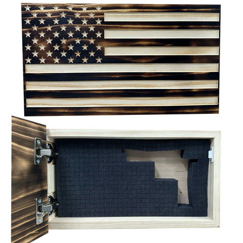 Burnt American Flag Hidden Gun Storage Cabinet Burnt American Flag Hidden Gun Storage Cabinet
