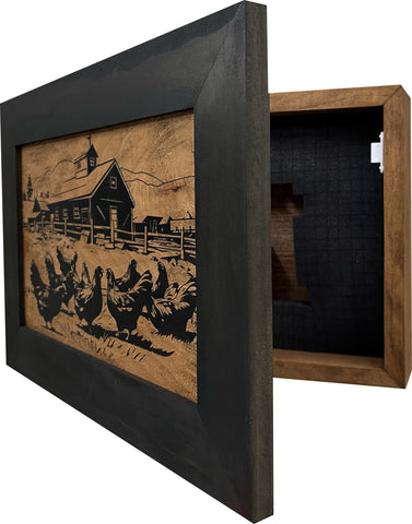 Hidden Gun Storage Cabinet - Chicken Farm Hidden Gun Storage Cabinet - Chicken Farm