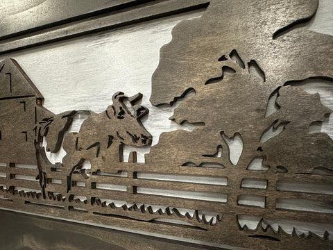 Decorative Cow Farm Wall-Mounted Secure Gun Cabinet - Gun Safe To Securely Store Your Gun & Home Self Defense Gear Decorative Cow Farm Wall-Mounted Secure Gun Cabinet - Gun Safe To Securely Store Your Gun & Home Self Defense Gear