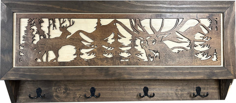 Coat Rack Hidden Gun Storage - Deer Hunting In The Woods Coat Rack Hidden Gun Storage - Deer Hunting In The Woods