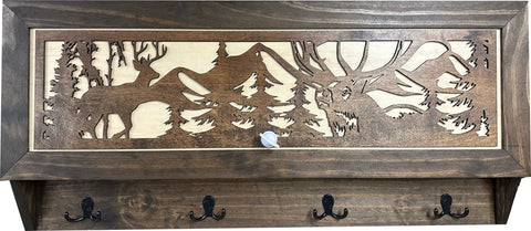 Coat Rack Hidden Gun Storage - Deer Hunting In The Woods Coat Rack Hidden Gun Storage - Deer Hunting In The Woods