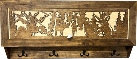 Coat Rack Hidden Gun Storage - Moose In The Woods Coat Rack Hidden Gun Storage - Moose In The Woods