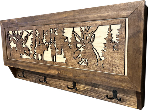 Coat Rack Hidden Gun Storage - Moose In The Woods Coat Rack Hidden Gun Storage - Moose In The Woods