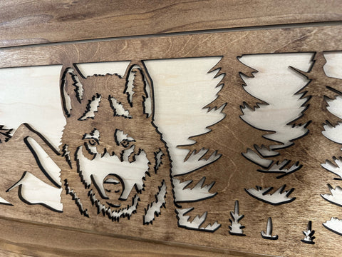 Coat Rack Hidden Gun Storage - Wolf In The Mountains Coat Rack Hidden Gun Storage - Wolf In The Mountains
