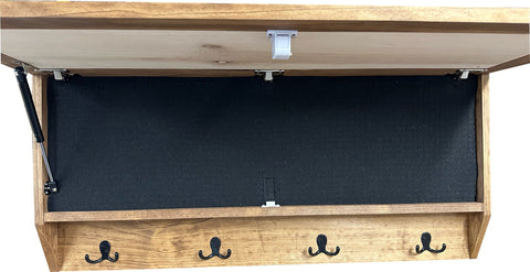 Coat Rack Hidden Gun Storage - Wolf In The Mountains Coat Rack Hidden Gun Storage - Wolf In The Mountains