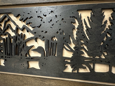 Wood Gun Cabinet Ducks On A Pond Wall Decoration - Hidden Gun Safe To Securely Store Your Gun In Plain Sight by Bellewood Designs Wood Gun Cabinet Ducks On A Pond Wall Decoration - Hidden Gun Safe To Securely Store Your Gun In Plain Sight by Bellewood Designs