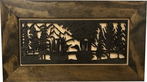 Wood Gun Cabinet Ducks On A Pond Wall Decoration - Hidden Gun Safe To Securely Store Your Gun In Plain Sight by Bellewood Designs Wood Gun Cabinet Ducks On A Pond Wall Decoration - Hidden Gun Safe To Securely Store Your Gun In Plain Sight by Bellewood Designs