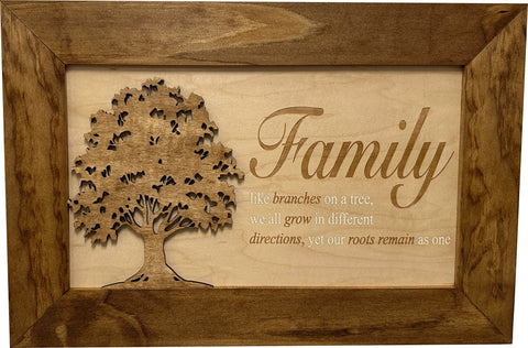 Decorative Secured Gun Storage Cabinet with Family Branches (Early American) Decorative Secured Gun Storage Cabinet with Family Branches (Early American)