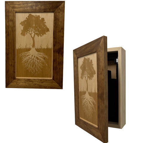 Hidden Gun Storage Tree Roots Silhouette Concealment Shelf Hidden Gun Storage Tree Roots Silhouette Concealment Shelf