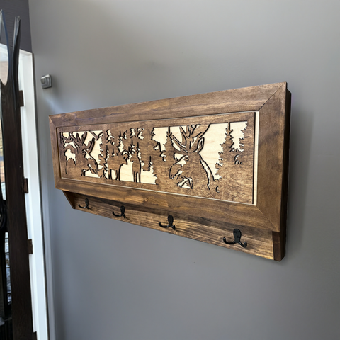 Coat Rack Hidden Gun Storage - Moose In The Woods Coat Rack Hidden Gun Storage - Moose In The Woods