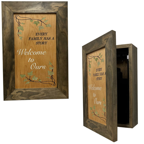 Wooden Gun Safe Wall Mountable Decoration Every Family Has a Story Welcome to Ours … Wooden Gun Safe Wall Mountable Decoration Every Family Has a Story Welcome to Ours …