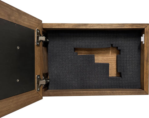 Decorative Gun Cabinet Wall-Mounted & Secure with a Cross and Exodus 22:2 - Gun safe To Securely Store Your Gun & Home Self Defense Gear Decorative Gun Cabinet Wall-Mounted & Secure with a Cross and Exodus 22:2 - Gun safe To Securely Store Your Gun & Home Self Defense Gear