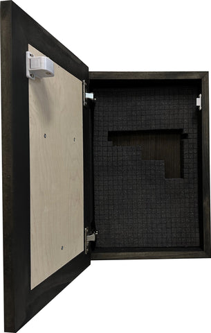 American Flag Cross Decorative Wall-Mounted Secure Gun Cabinet American Flag Cross Decorative Wall-Mounted Secure Gun Cabinet