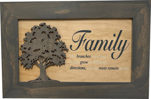 Decorative Secured Gun Storage Cabinet with Family Branches (Gray) Decorative Secured Gun Storage Cabinet with Family Branches (Gray)