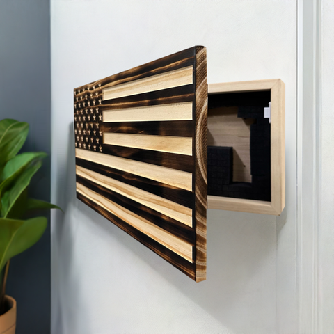 Burnt American Flag Hidden Gun Storage Cabinet Burnt American Flag Hidden Gun Storage Cabinet