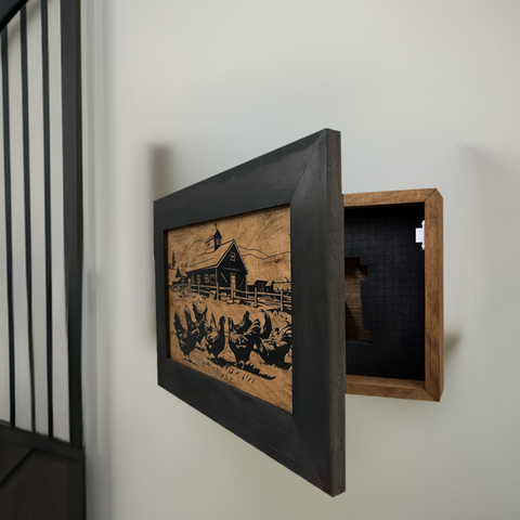 Hidden Gun Storage Cabinet - Chicken Farm Hidden Gun Storage Cabinet - Chicken Farm
