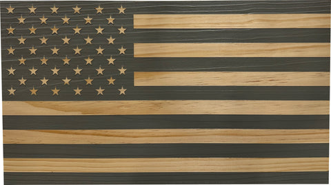 American Flag Decorative & Secure Wall-Mounted Gun Cabinet (Gray) American Flag Decorative & Secure Wall-Mounted Gun Cabinet (Gray)