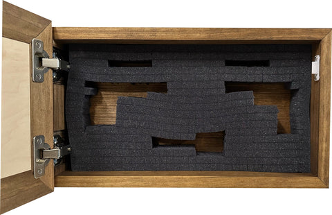 Hidden Gun Safe Just Flowers Wall Decoration - Wood Gun Cabinet To Securely Store Your Gun In Plain Sight by Bellewood Designs Hidden Gun Safe Just Flowers Wall Decoration - Wood Gun Cabinet To Securely Store Your Gun In Plain Sight by Bellewood Designs