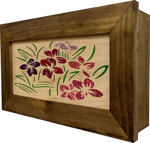 Hidden Gun Safe Just Flowers Wall Decoration - Wood Gun Cabinet To Securely Store Your Gun In Plain Sight by Bellewood Designs Hidden Gun Safe Just Flowers Wall Decoration - Wood Gun Cabinet To Securely Store Your Gun In Plain Sight by Bellewood Designs