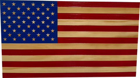 American Flag Decorative & Secure Wall-Mounted Gun Cabinet (Red & Blue) American Flag Decorative & Secure Wall-Mounted Gun Cabinet (Red & Blue)