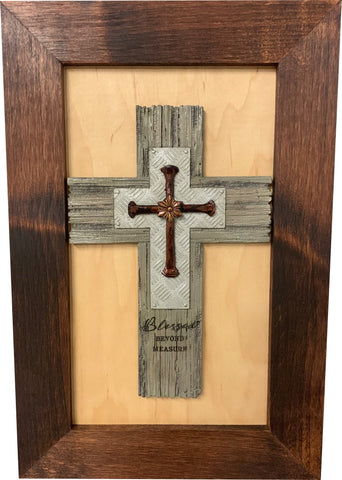 Blessed Beyond Measure Cross Decorative Wall-Mounted Secure Gun Cabinet Blessed Beyond Measure Cross Decorative Wall-Mounted Secure Gun Cabinet