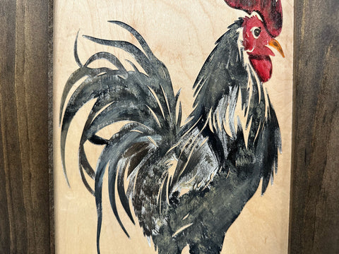 Hidden Gun Cabinet Farmhouse Rooster Art Wall Decoration - Secure Gun Safe by Bellewood Designs Hidden Gun Cabinet Farmhouse Rooster Art Wall Decoration - Secure Gun Safe by Bellewood Designs