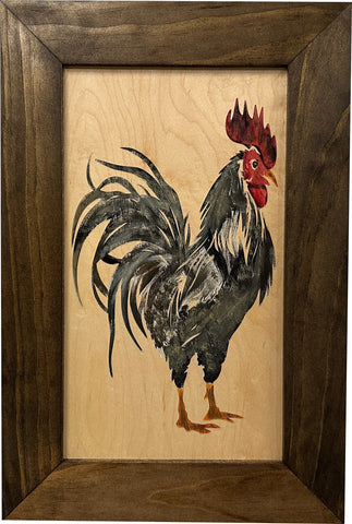 Hidden Gun Cabinet Farmhouse Rooster Art Wall Decoration - Secure Gun Safe by Bellewood Designs Hidden Gun Cabinet Farmhouse Rooster Art Wall Decoration - Secure Gun Safe by Bellewood Designs