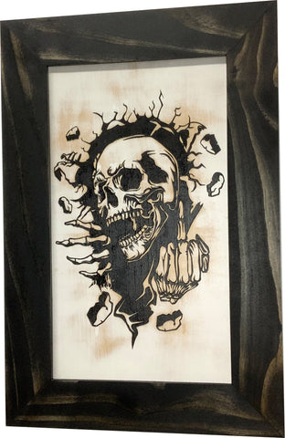 Gothic Skull Giving Middle Finger Decorative Gun Cabinet To Securely Store Your Gun In Any Room! Gothic Skull Giving Middle Finger Decorative Gun Cabinet To Securely Store Your Gun In Any Room!