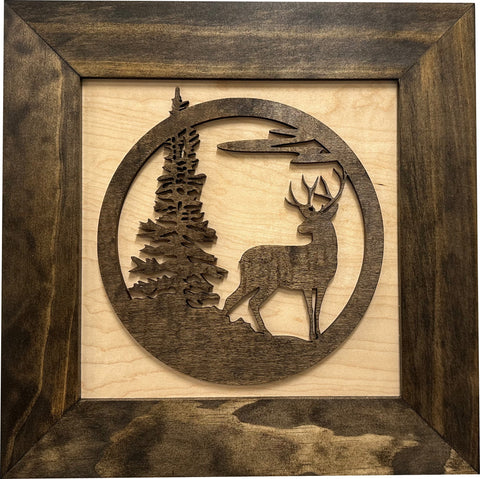 Buck in Nature Decorative Wall-Mounted Gun Cabinet - Gun Safe To Securely Store Your Gun And Other Home Defense Gear Buck in Nature Decorative Wall-Mounted Gun Cabinet - Gun Safe To Securely Store Your Gun And Other Home Defense Gear