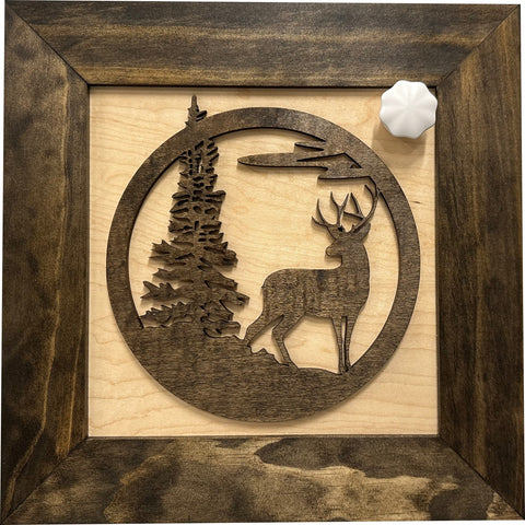 Buck in Nature Decorative Wall-Mounted Gun Cabinet - Gun Safe To Securely Store Your Gun And Other Home Defense Gear Buck in Nature Decorative Wall-Mounted Gun Cabinet - Gun Safe To Securely Store Your Gun And Other Home Defense Gear