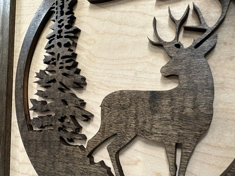 Buck in Nature Decorative Wall-Mounted Gun Cabinet - Gun Safe To Securely Store Your Gun And Other Home Defense Gear Buck in Nature Decorative Wall-Mounted Gun Cabinet - Gun Safe To Securely Store Your Gun And Other Home Defense Gear