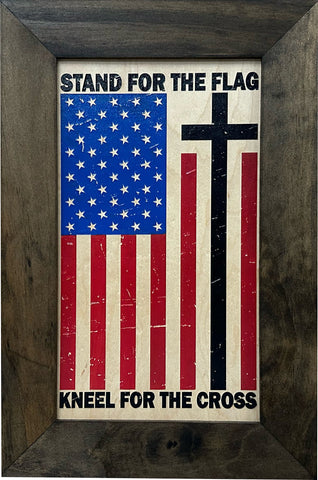 American Flag Hidden Gun Storage Cabinet - Stand For The Flag, Kneel For The Cross Concealed Gun Storage American Flag Hidden Gun Storage Cabinet - Stand For The Flag, Kneel For The Cross Concealed Gun Storage