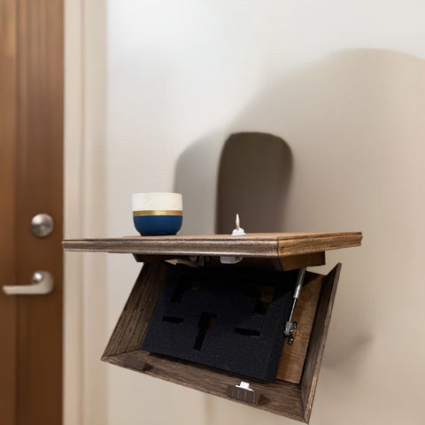 Hidden Gun Storage, Gun Storage Concealment Shelf - Secure Hidden Compartment Storage Shelf Yet Quickly Accessible (Special Walnut) Hidden Gun Storage, Gun Storage Concealment Shelf - Secure Hidden Compartment Storage Shelf Yet Quickly Accessible (Special Walnut)
