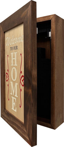 Wood Secure Gun Safe Welcome to our Home Wall Decor (Red Oak) Wood Secure Gun Safe Welcome to our Home Wall Decor (Red Oak)